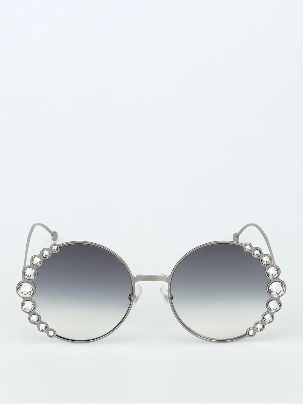 Fendi 58mm Oversized Round Embellished Sunglasses